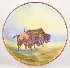 Nippon Buffalo Molded in Relief Plaque