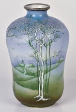 Nippon Galle Style Scenic Vase