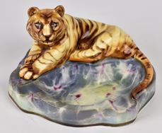 Scarce Nippon Ashtray with Full Figure Tiger
