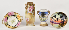 Group of Nippon Vases and Bowls