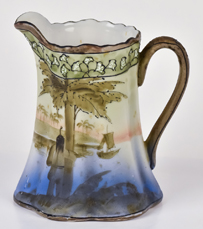 Nippon Scenic Pitcher with Indian at Tree