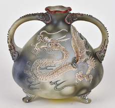 Nippon Moriage Dragonware Vase