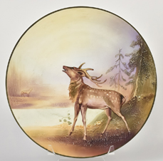 Nippon Elk Molded in Relief Plaque